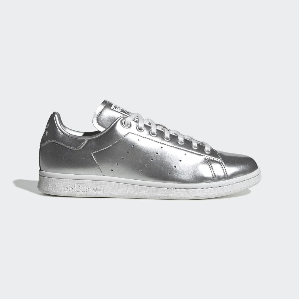 Adidas Men's Stan Smith Originals Shoes Silver Metal/White Ireland FV4300